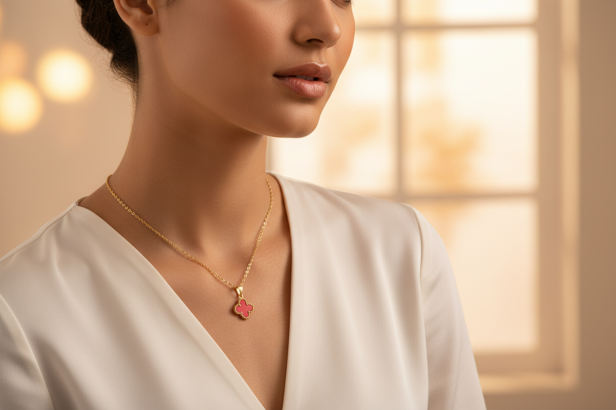 Red Clover Necklace