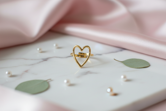 Gold Heart shaped Ring