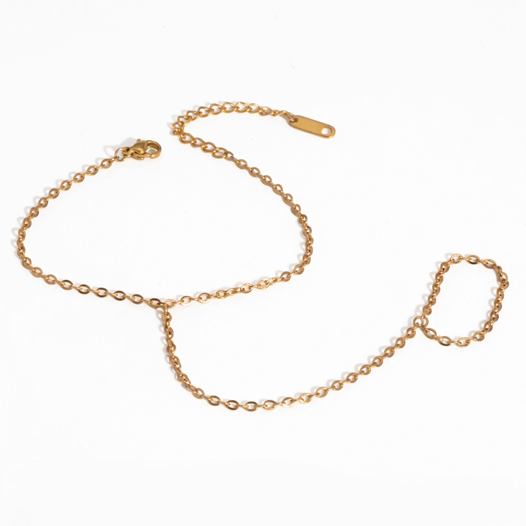 The Bare Line - 18K Gold Plated Hand Chain