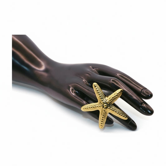 Starfish Bold Gold Ring