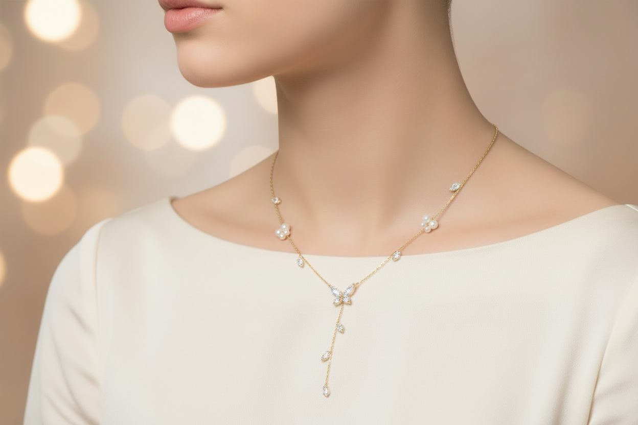 Gold Butterfly Necklace