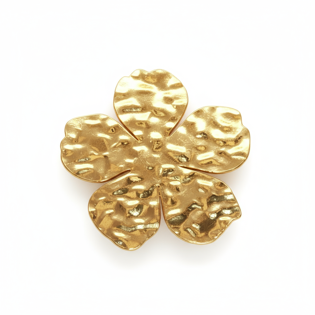 Bold Flower Gold Ring