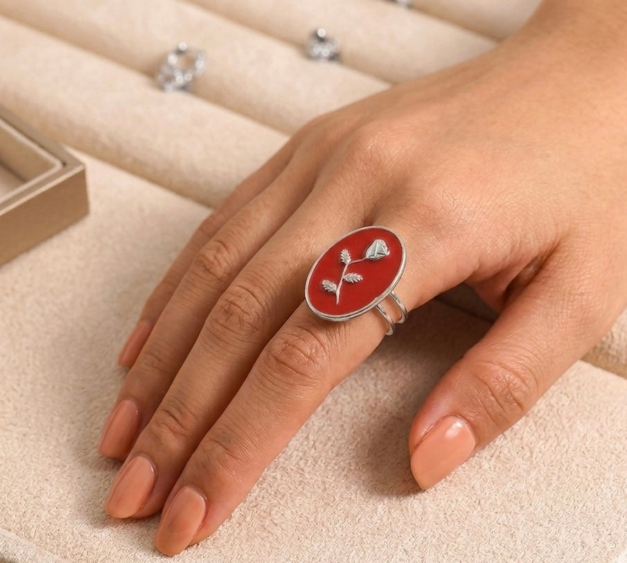 Rosavelle Branch Ring ~ Silver
