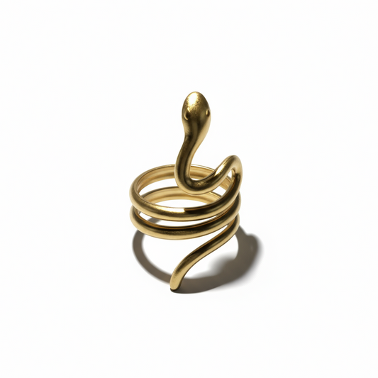 snake gold ring