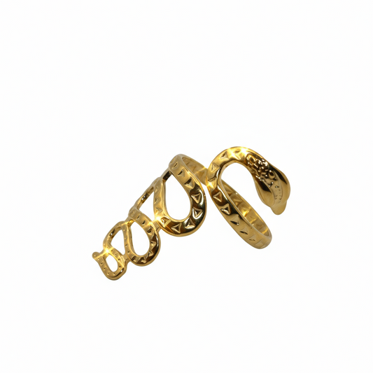 Gold snake shape ring