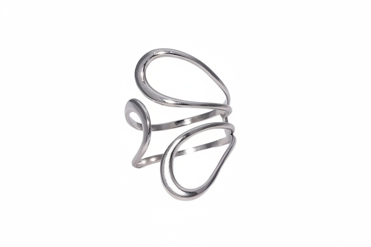 Silver Abstract Ring