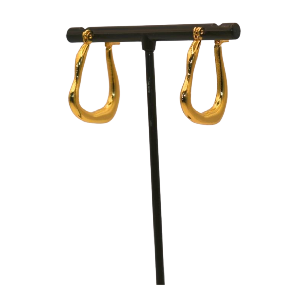 Block Huggie Earrings