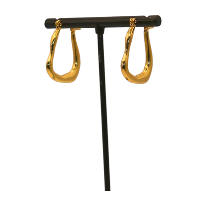 Block Huggie Earrings