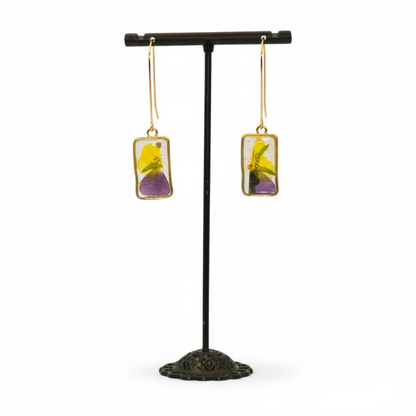 Purple Dried flower Dangle