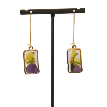 Purple Dried flower Dangle