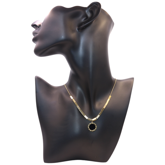 Black orbit Necklace