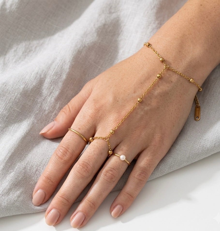 Orbit Luxe - 18K Gold Plated Hand Chain