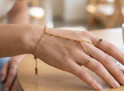 Golden Dew - 18K Gold Plated Hand Chain