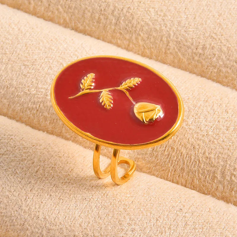 Rosavelle Branch Ring ~Gold