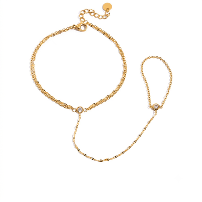 The Aura - 18K Gold Plated Hand Chain