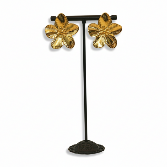 Gold flower Earings