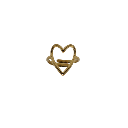 Gold Heart shaped Ring