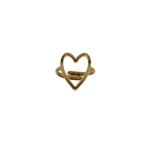 Gold Heart shaped Ring