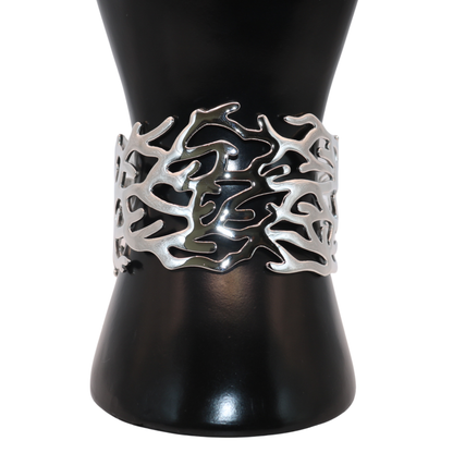 Silver cuff bracelet BANGLES