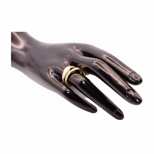 Unique White Ring Design