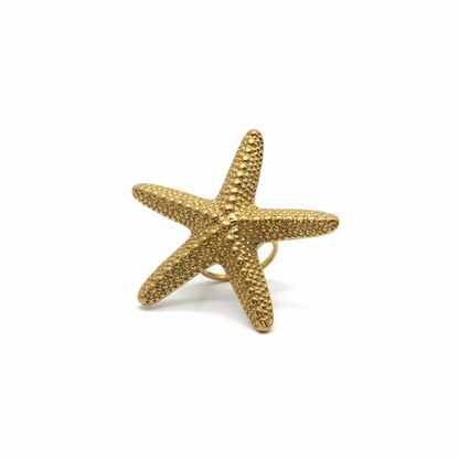 Starfish Bold  Gold  Ring