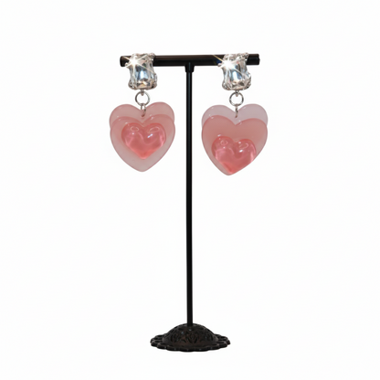 Heart-shaped earrings 