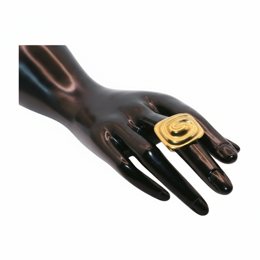 Bold Gold Ring 1.2