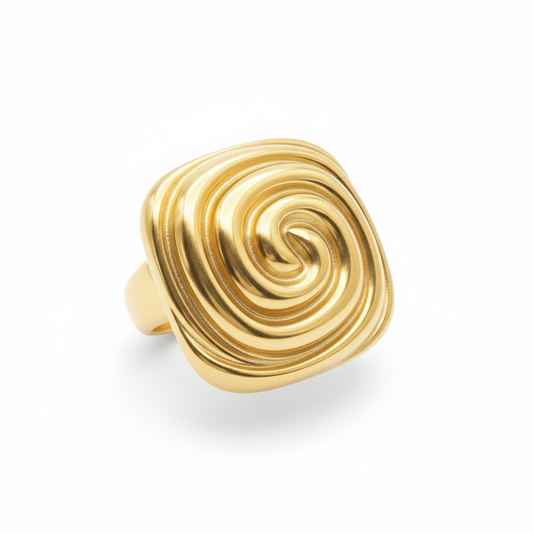 Gold Spiral Ring