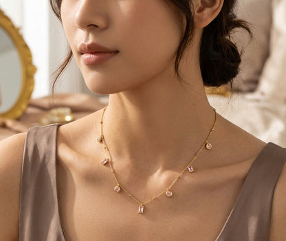 Blush necklace
