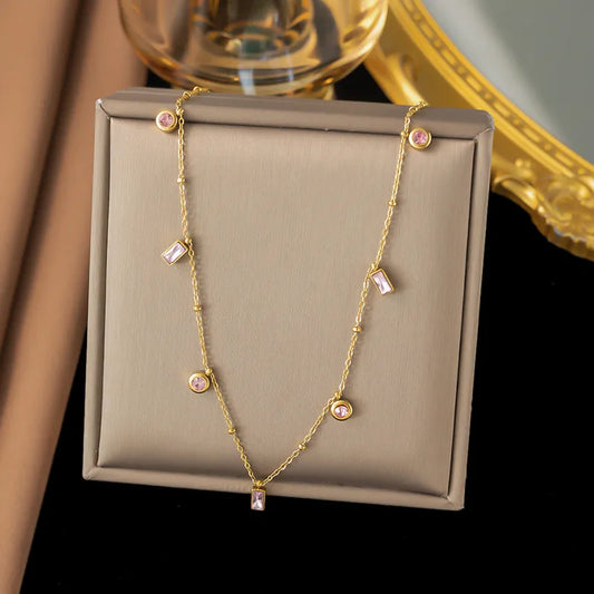Blush necklace