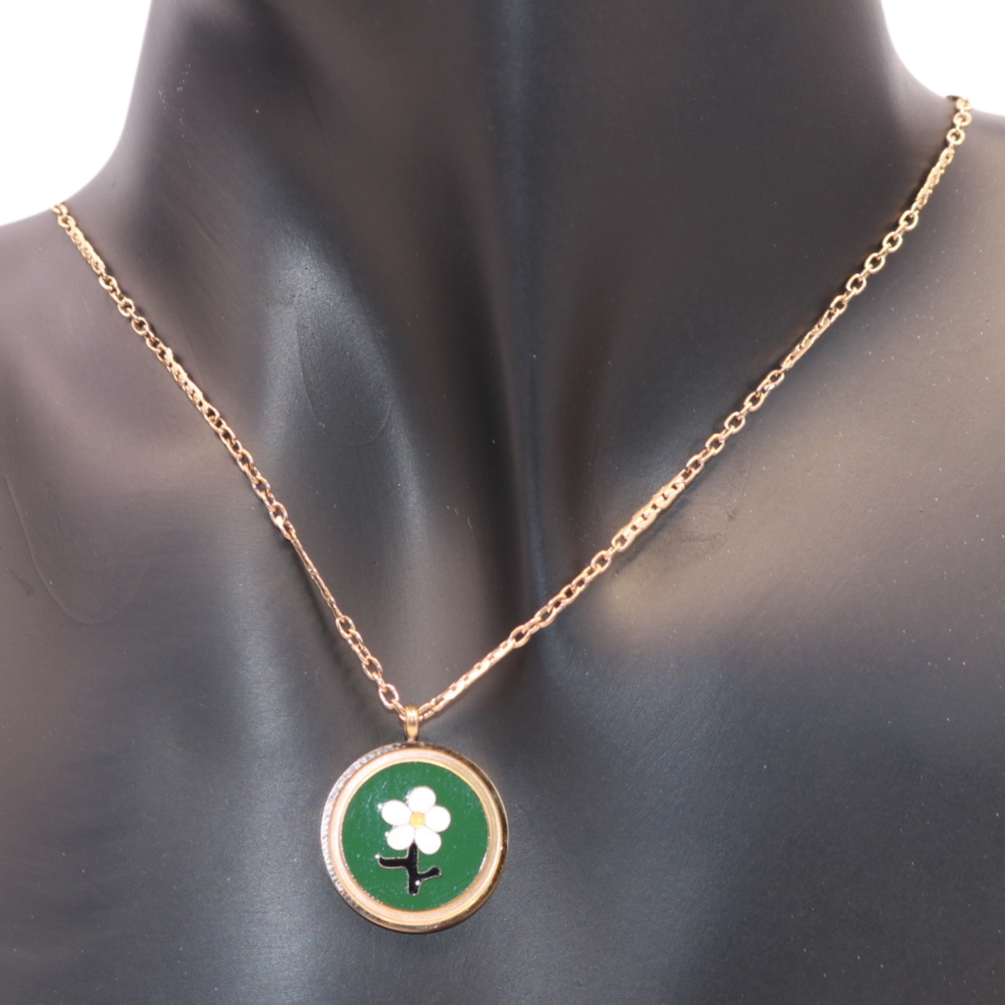 Rose Gold with flower pendant