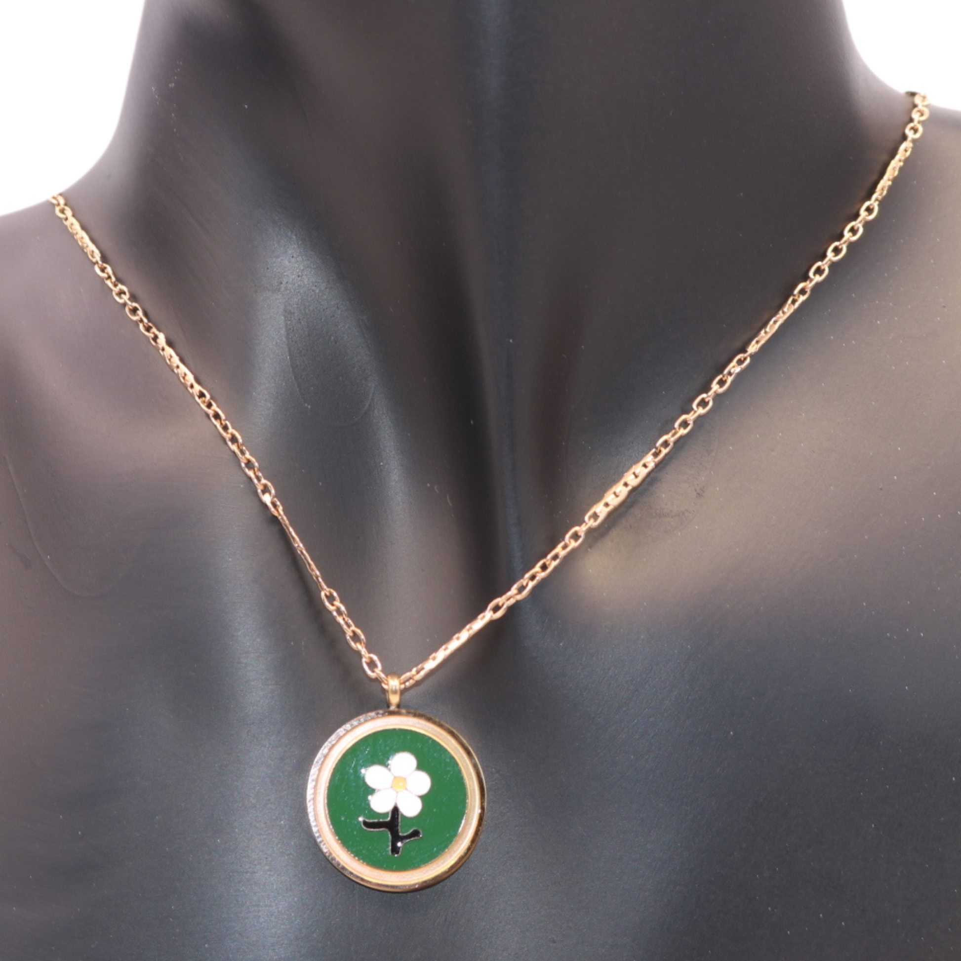 Rose Gold with flower pendant