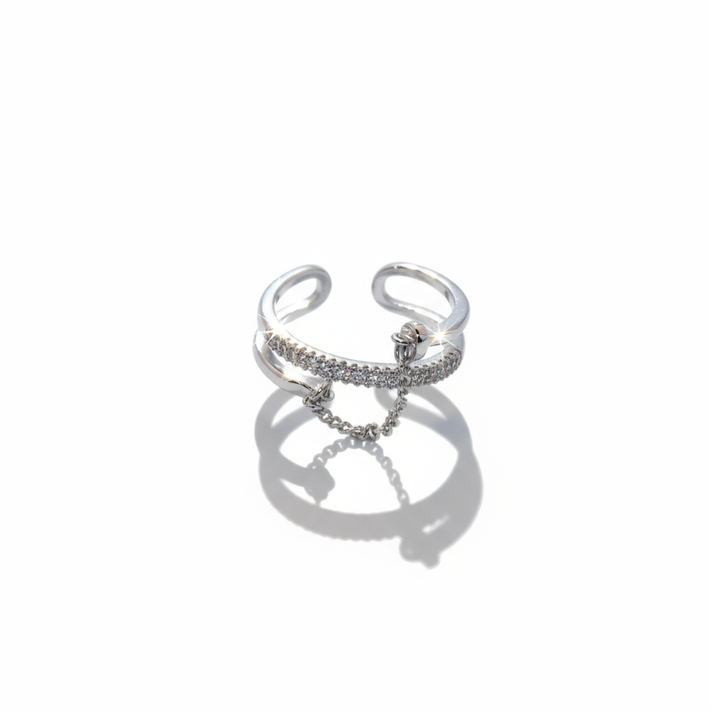 Silver women Open Ring