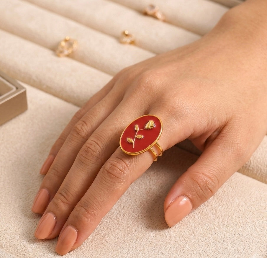 Rosavelle Branch Ring ~Gold