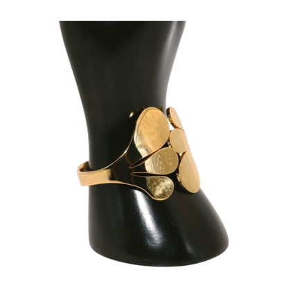 Gold Bracelet with Petal design