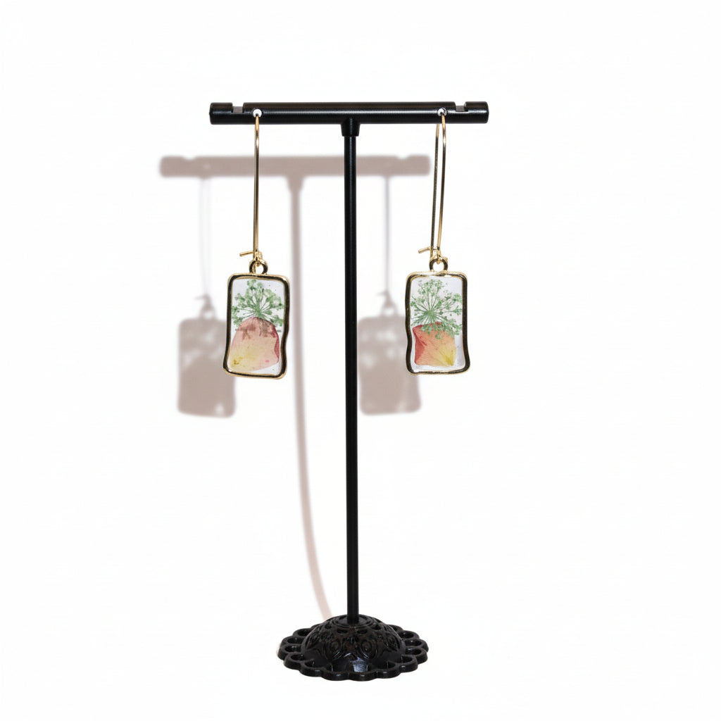 Peach Dried flower Dangle