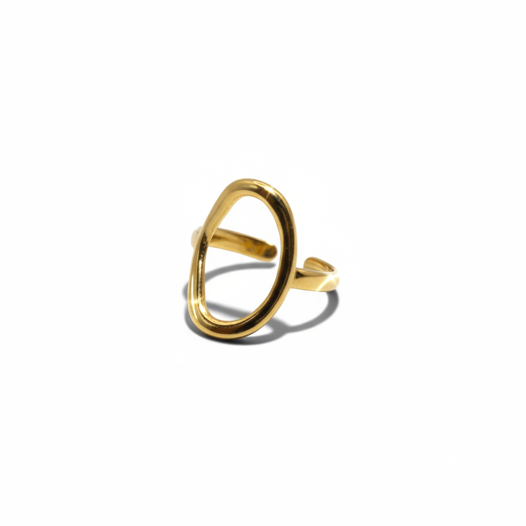 Gold ring oval