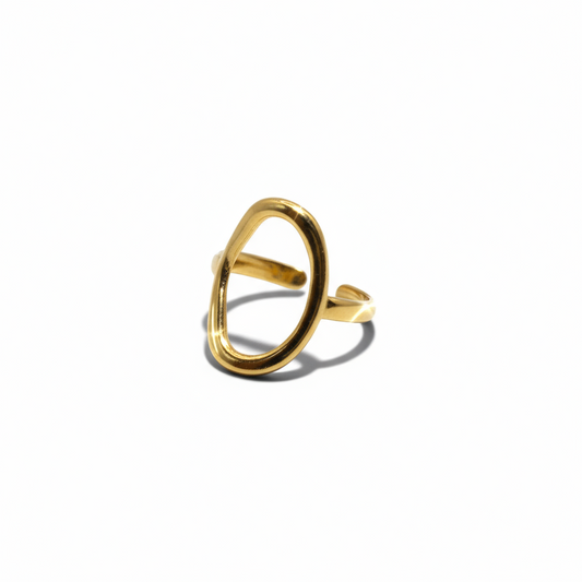 Gold ring oval