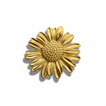 Bold Flower Gold Ring