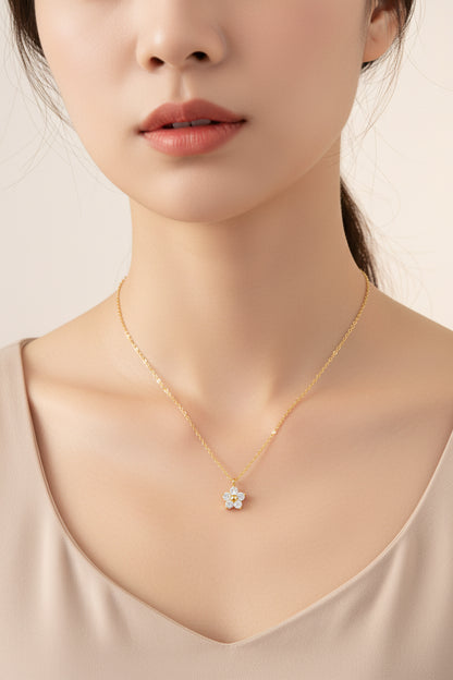 The Imperial Bloom- 18K Gold Plated Necklace