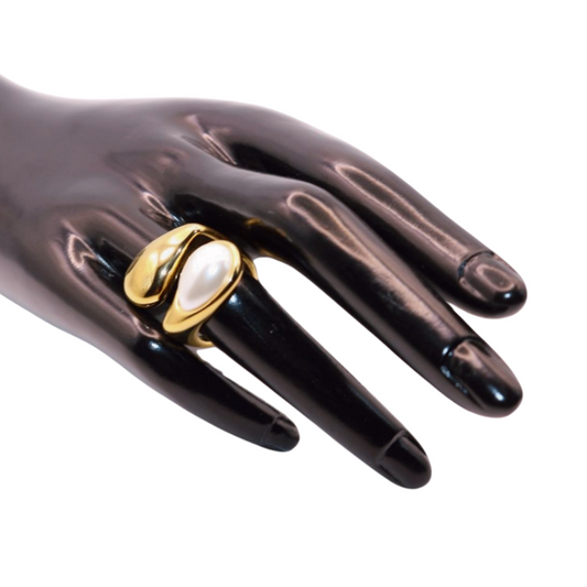 Pearl Gold Women Ring