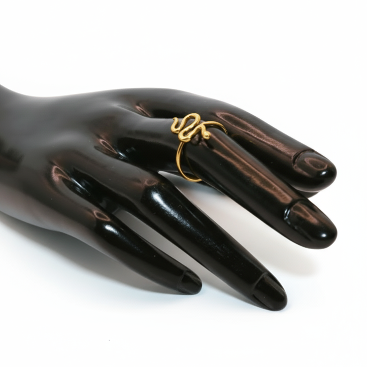 snake gold ring