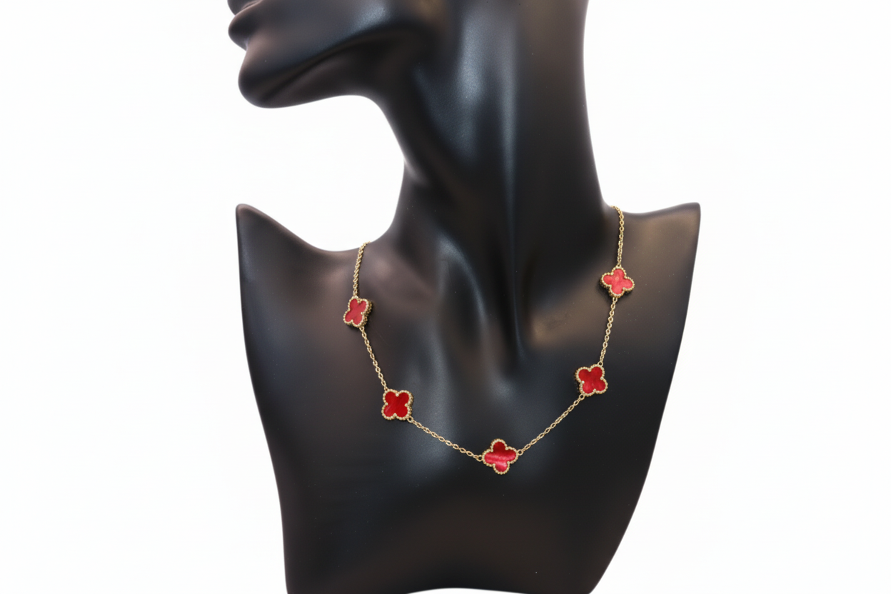 Red Clover necklace