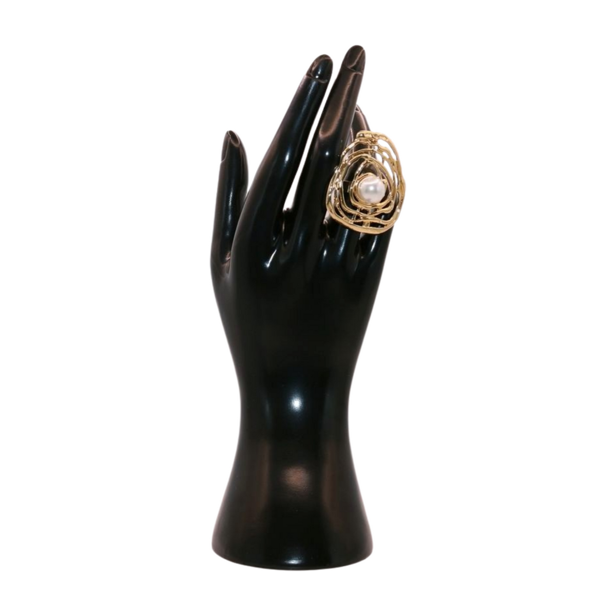 M Gold women Pearl Ring