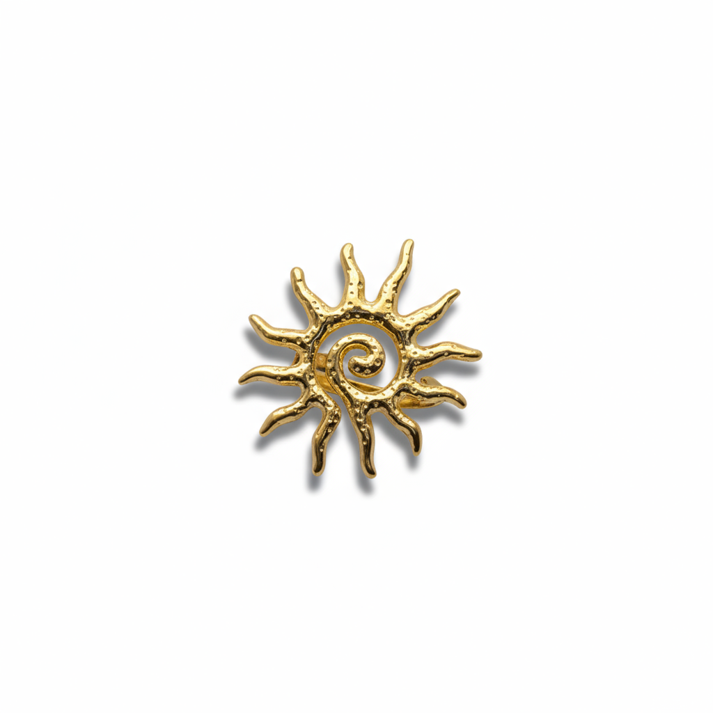 Gold Sun Shaped Ring