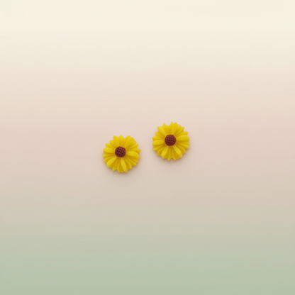 Yellow Flower Earings