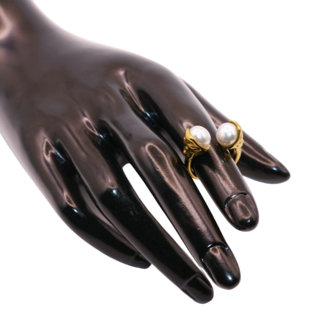 Gold Pearl Ring