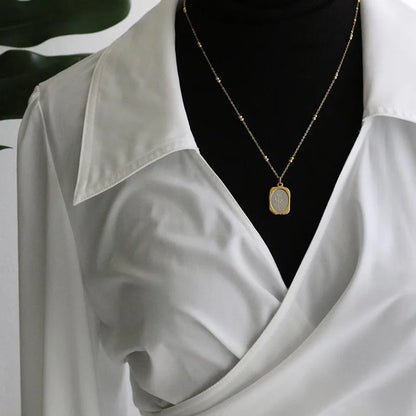 Vintage - Rose Petal Necklace - 18K Gold Plated Necklace