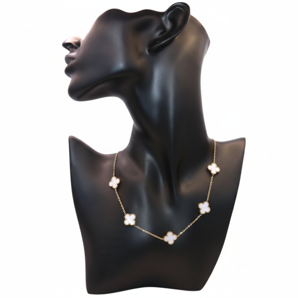 white clover necklace